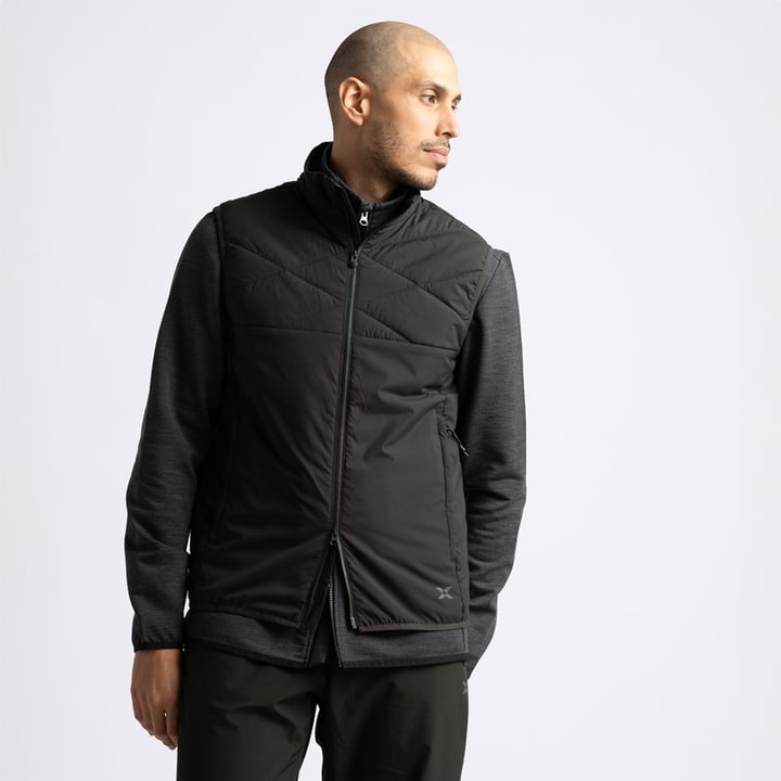 M Creek Wind Vest Black Cross Sportswear