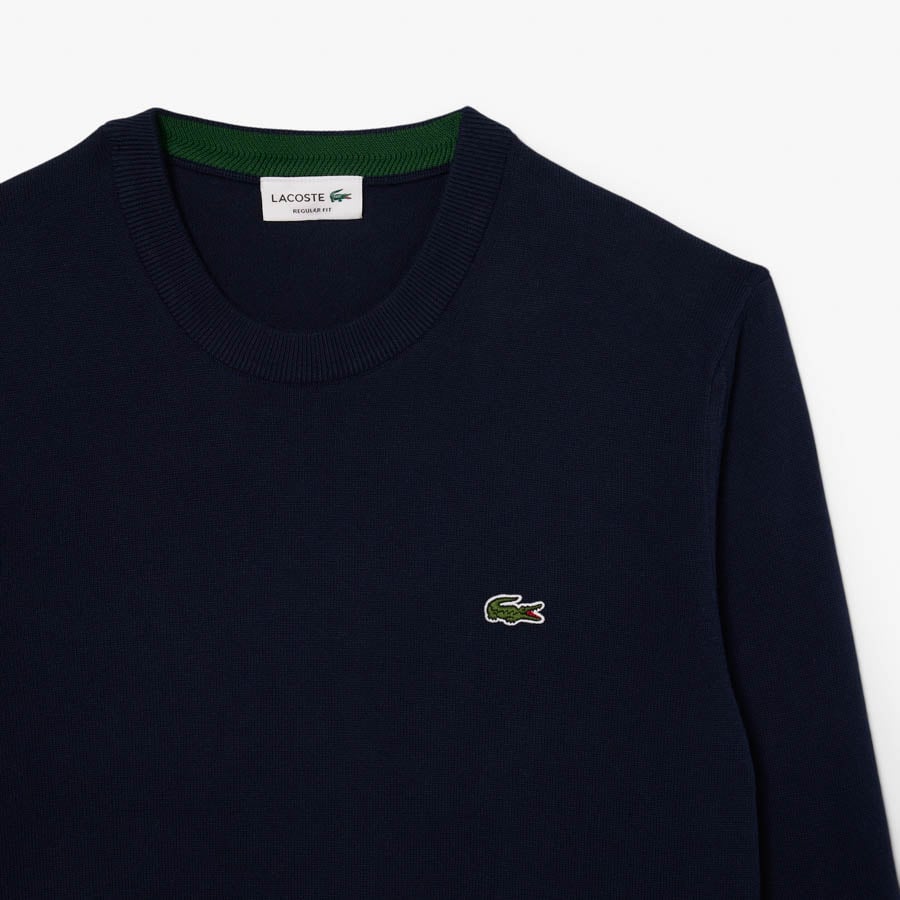 Classic Crew Neck Blå Lacoste