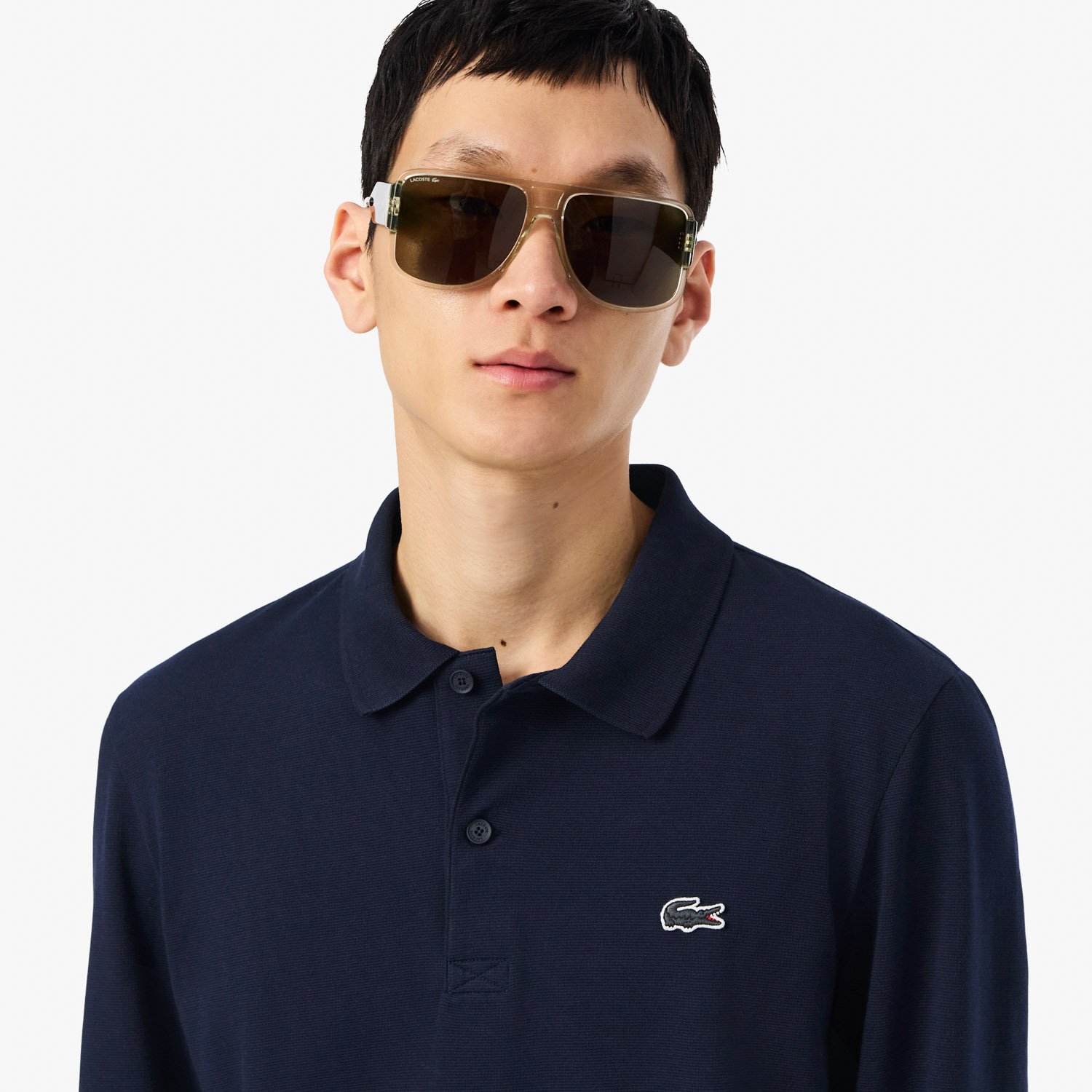 Long Sleeve Blå Lacoste