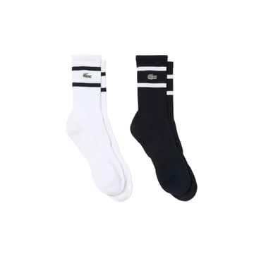Heritage Socks 2-Pack Svart Vit Lacoste