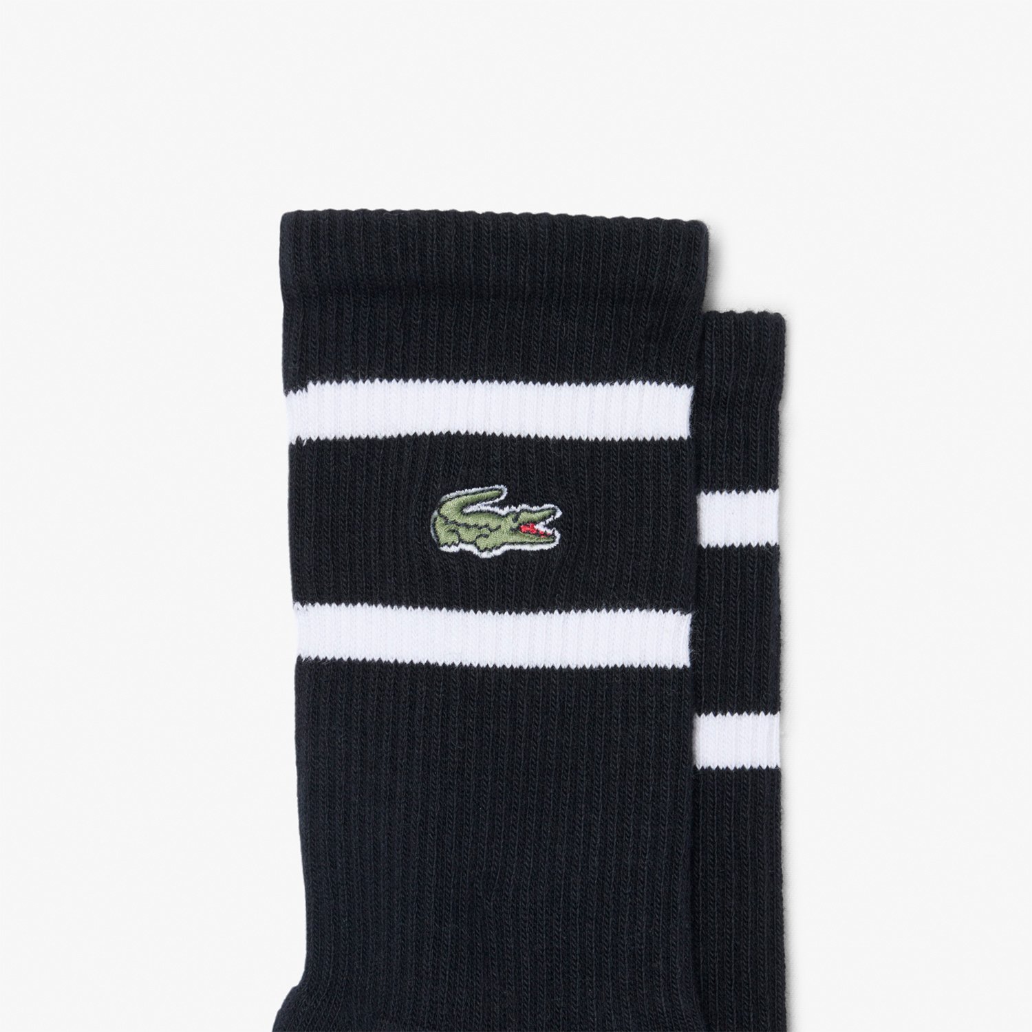 Heritage Socks 2-Pack Svart Vit Lacoste Heritage Socks 2-Pack Svart Vit Lacoste