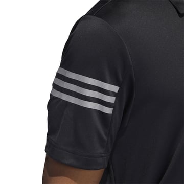 3 Stripe Sleeve Polo Svart Adidas
