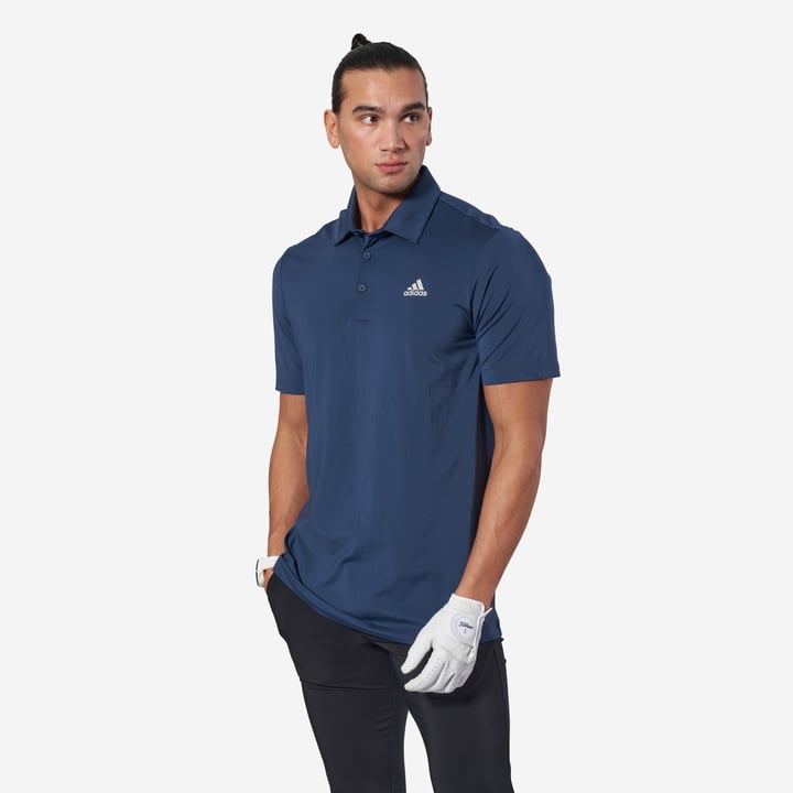 Adidas Solid LC Polo Blå - Piquébluser Herre