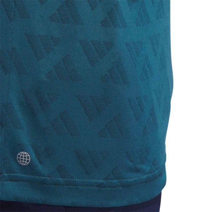 Adidas Mock Jacquard Polo - Polo shirts Mens