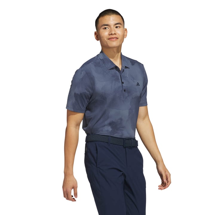 Ultimate Tour Printed Cool Feeling Polo Shirt Blue Adidas