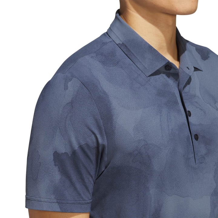 Ultimate Tour Printed Cool Feeling Polo Shirt Blue Adidas