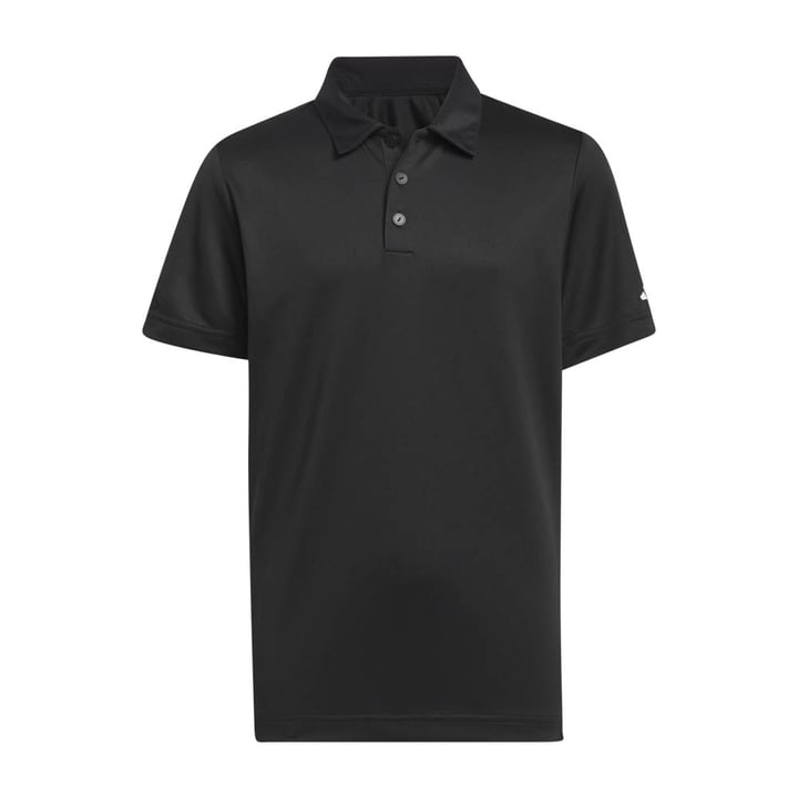 adidas Junior Performance Golf Polo Shirt - Black adidas Junior Performance Golf Polo Shirt - Black