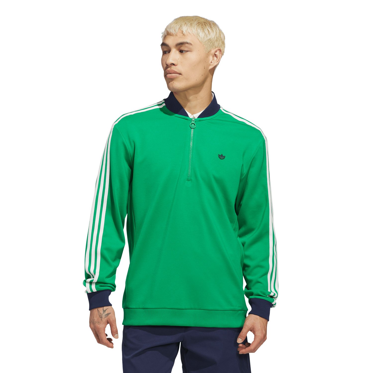 Originals F 3-Stripe 1/4 Zip Adidas Golf Originals Originals F 3-Stripe 1/4 Zip Adidas Golf Originals