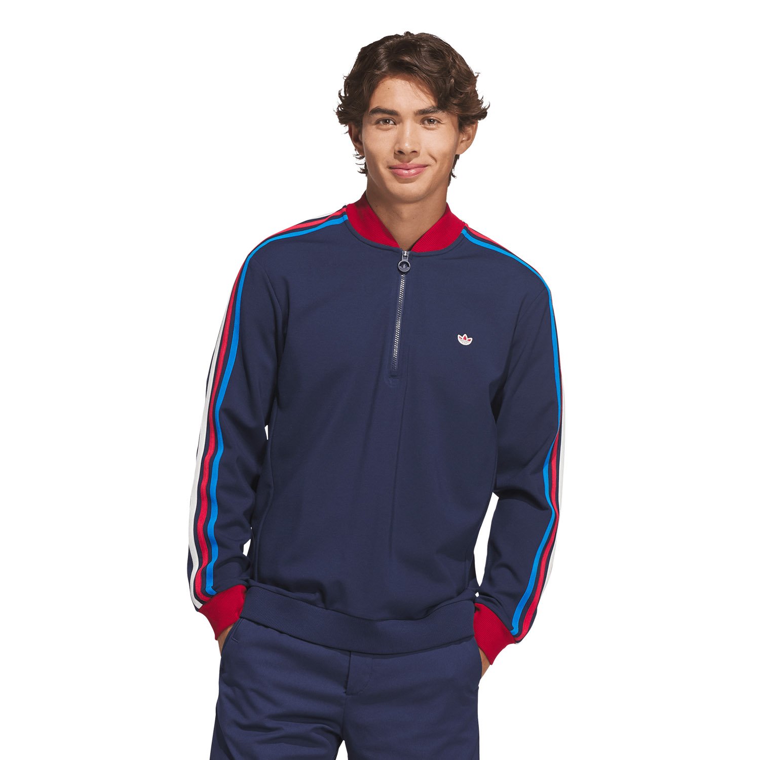Originals F 3-Stripe 1/4 Zip Adidas Golf Originals Originals F 3-Stripe 1/4 Zip Adidas Golf Originals