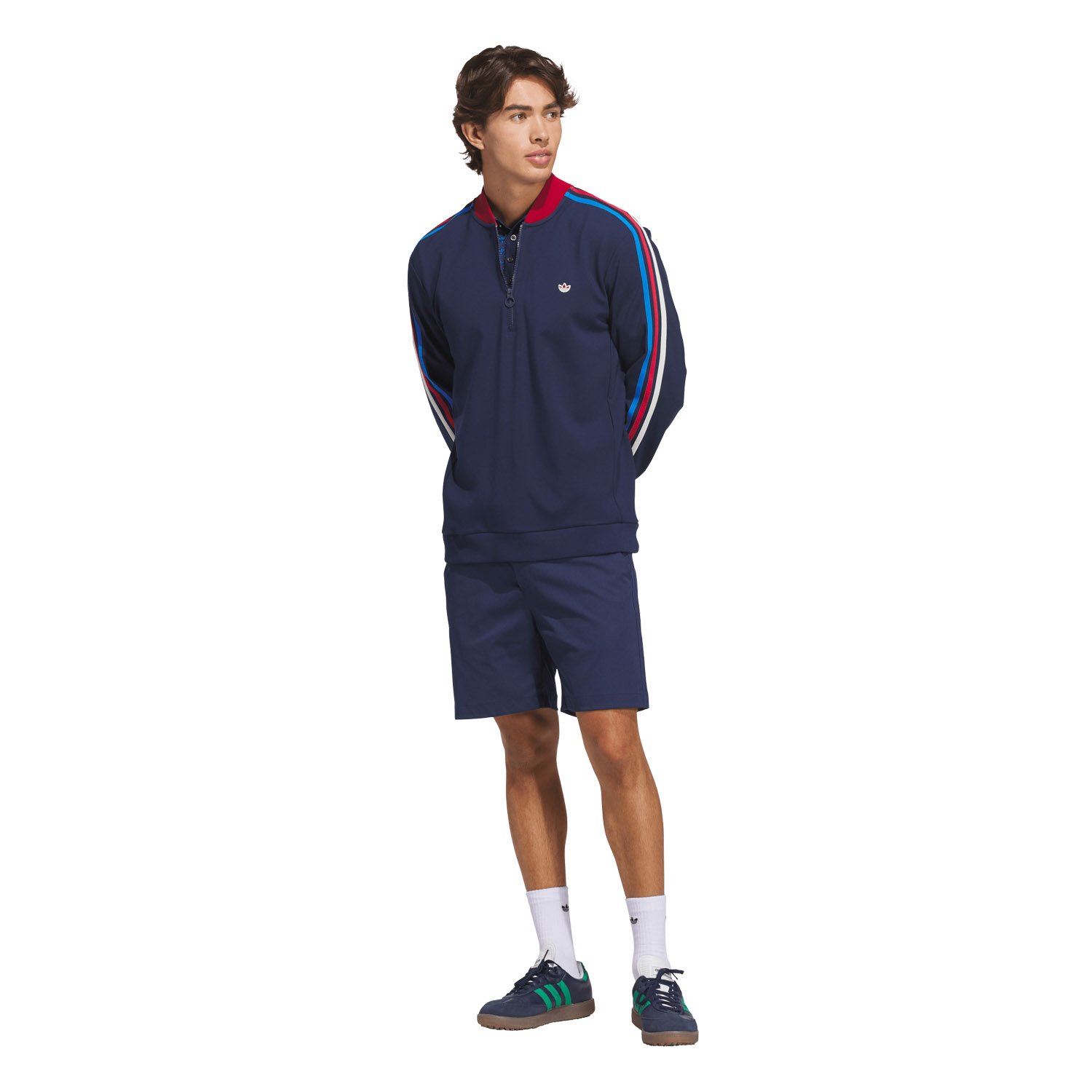Originals F 3-Stripe 1/4 Zip Adidas Golf Originals Originals F 3-Stripe 1/4 Zip Adidas Golf Originals