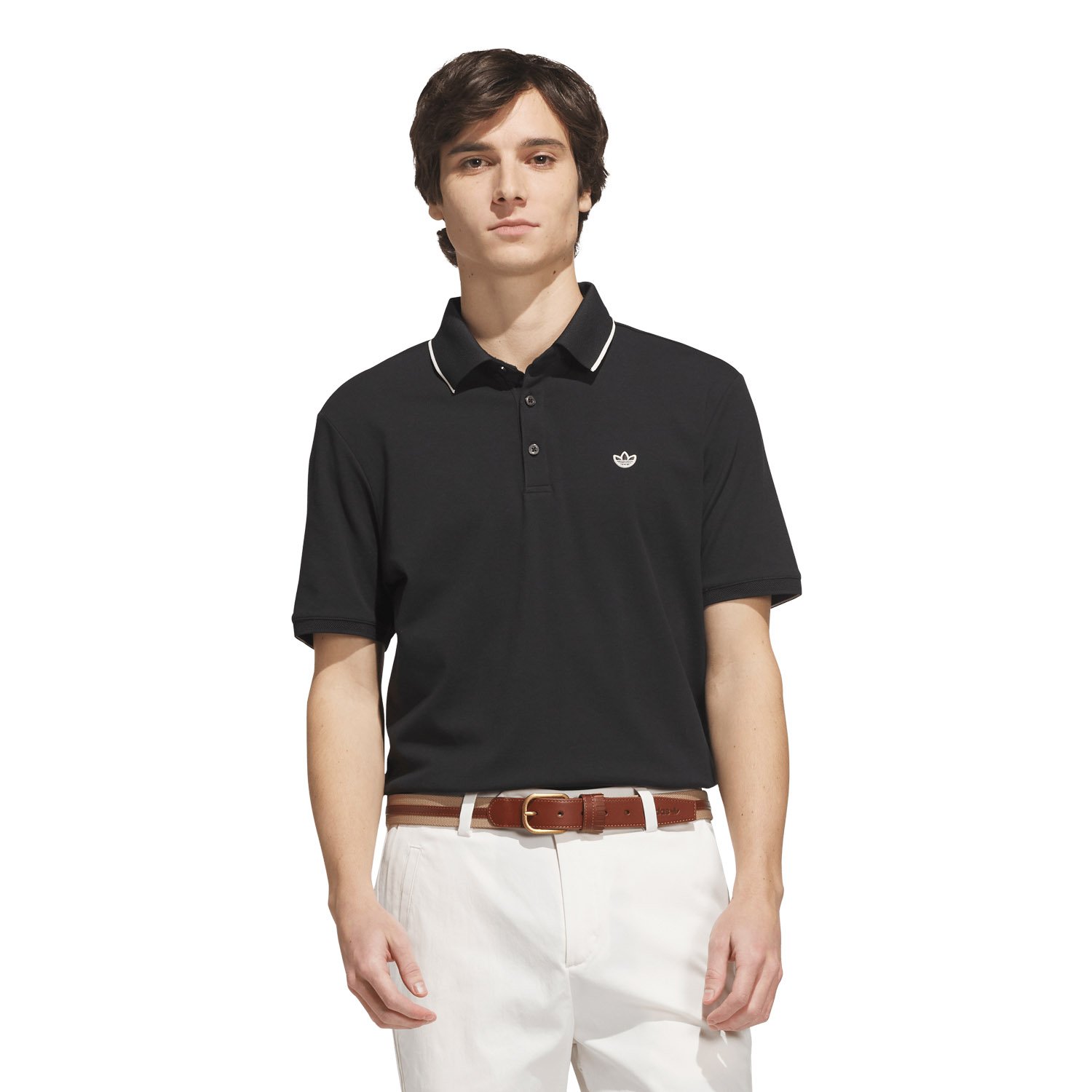 Originals Twistknit Trefoil Polo Black Adidas Golf Originals