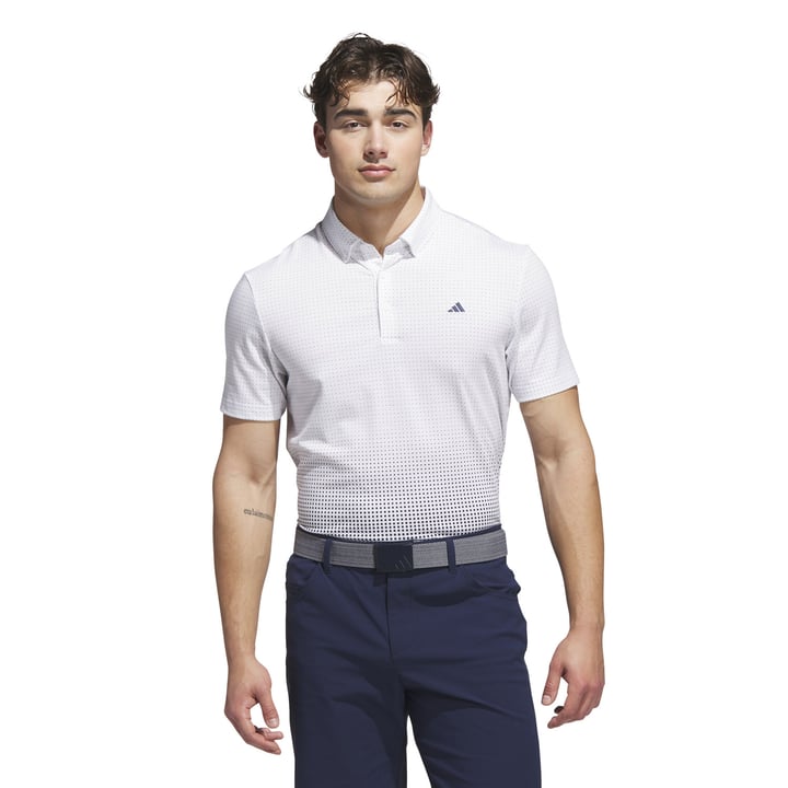 Go-To Print Polo White Adidas