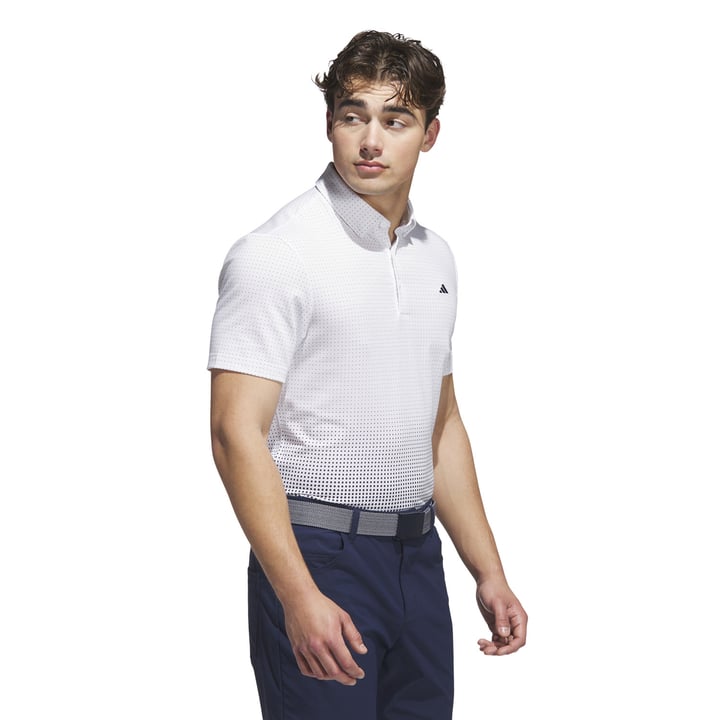 Go-To Print Polo White Adidas