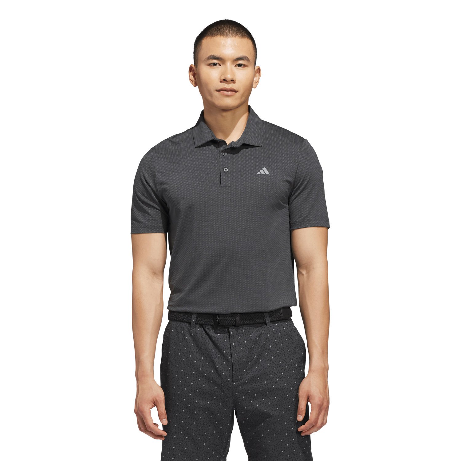 Performance Textured Polo Musta Adidas