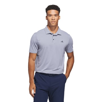 Performance Textured Polo Vit Blå Adidas