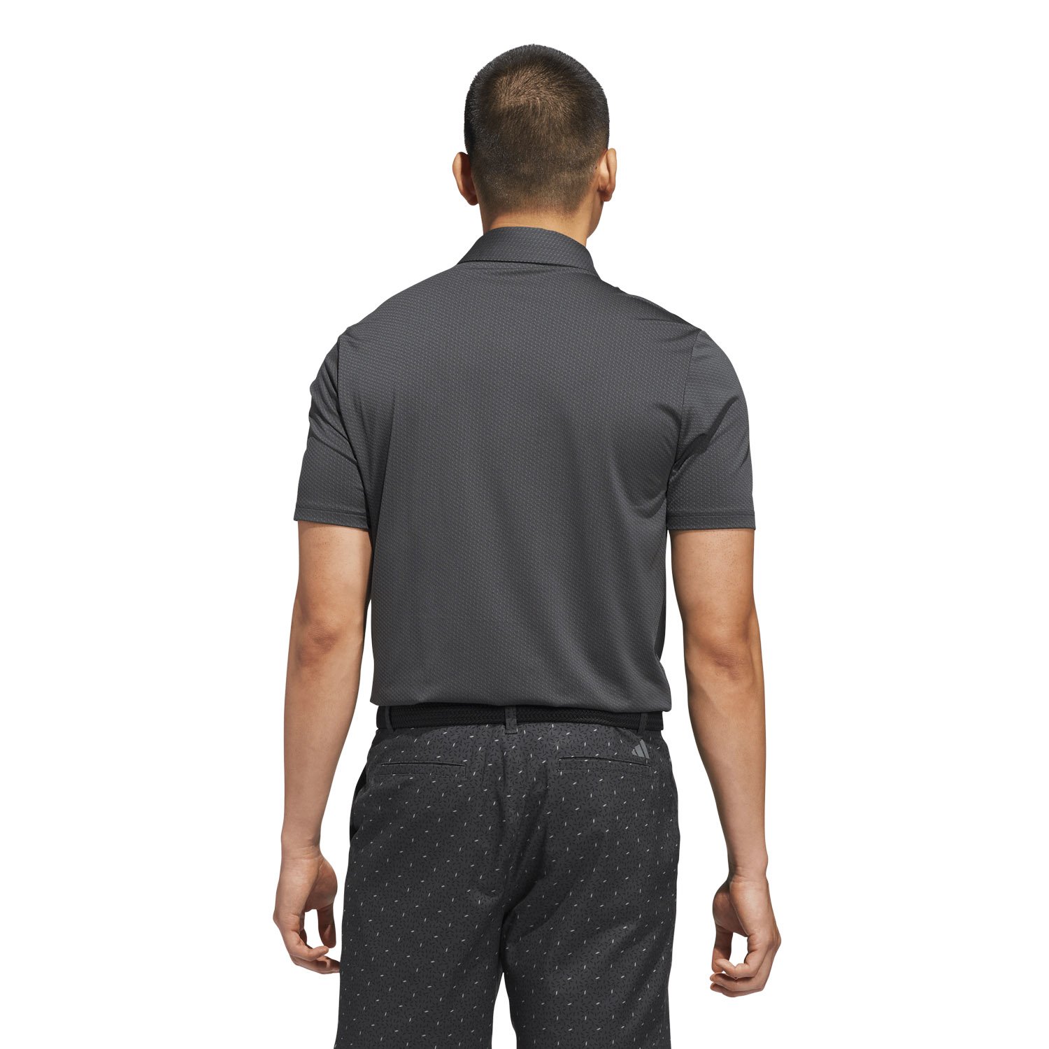 Performance Textured Polo Musta Adidas