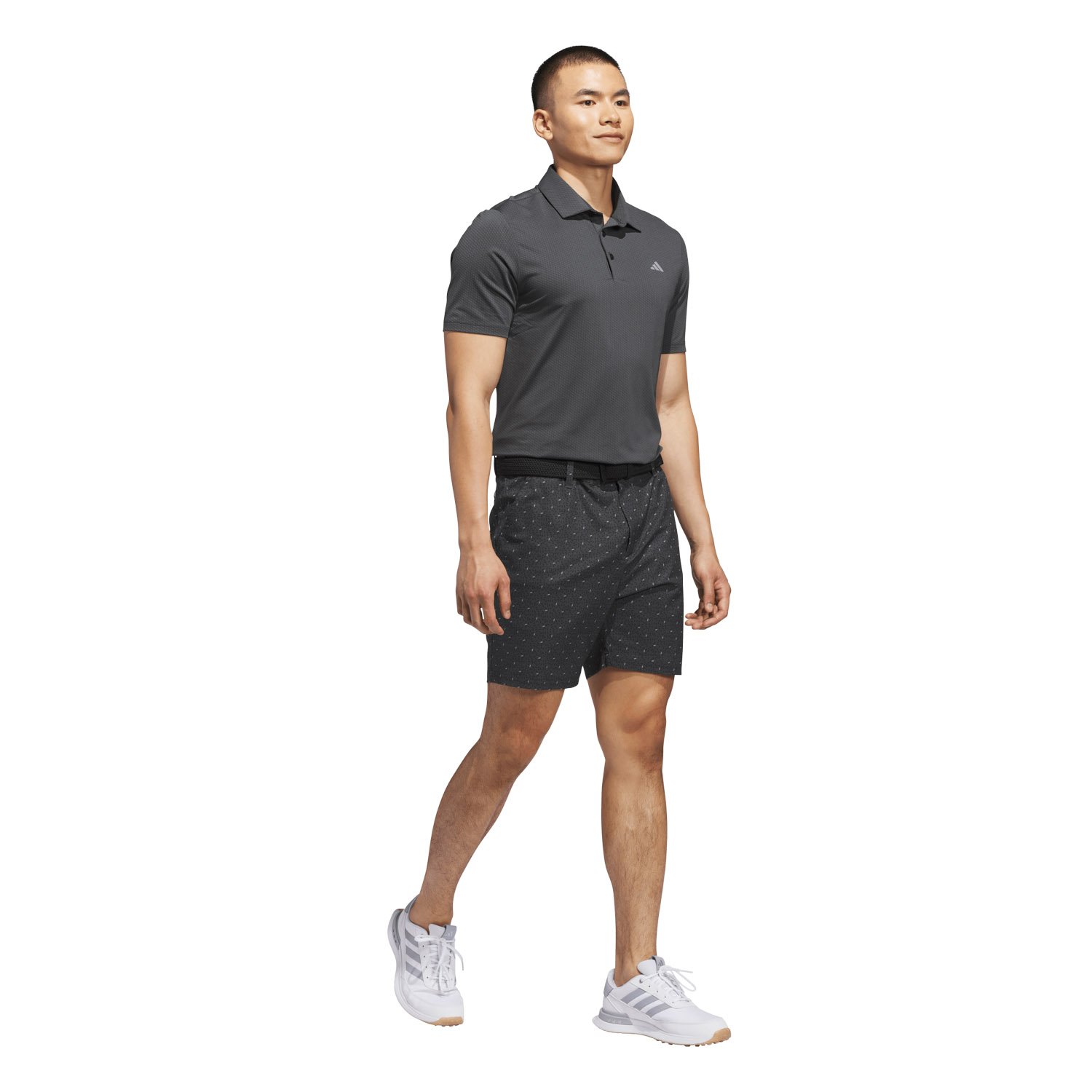 Performance Textured Polo Musta Adidas