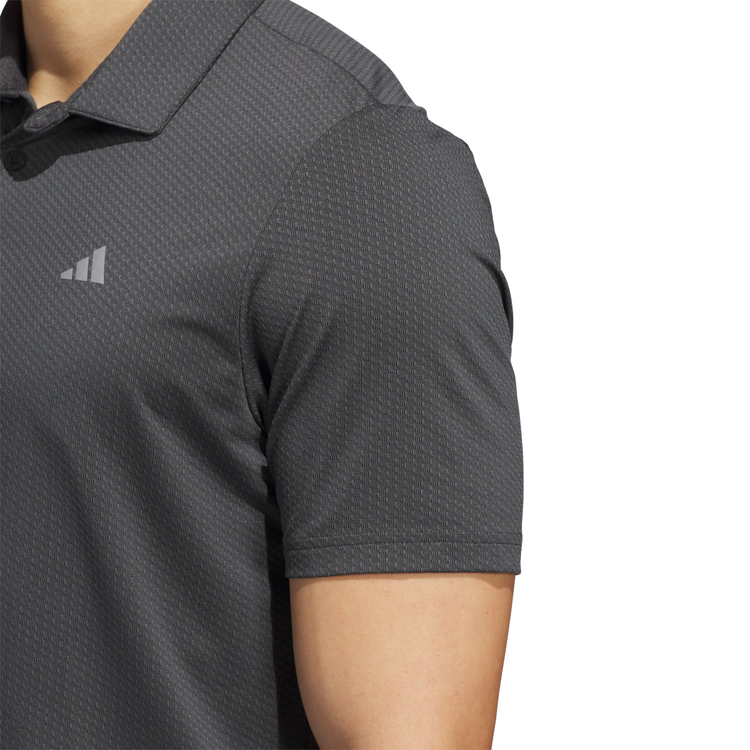 Performance Textured Polo Musta Adidas