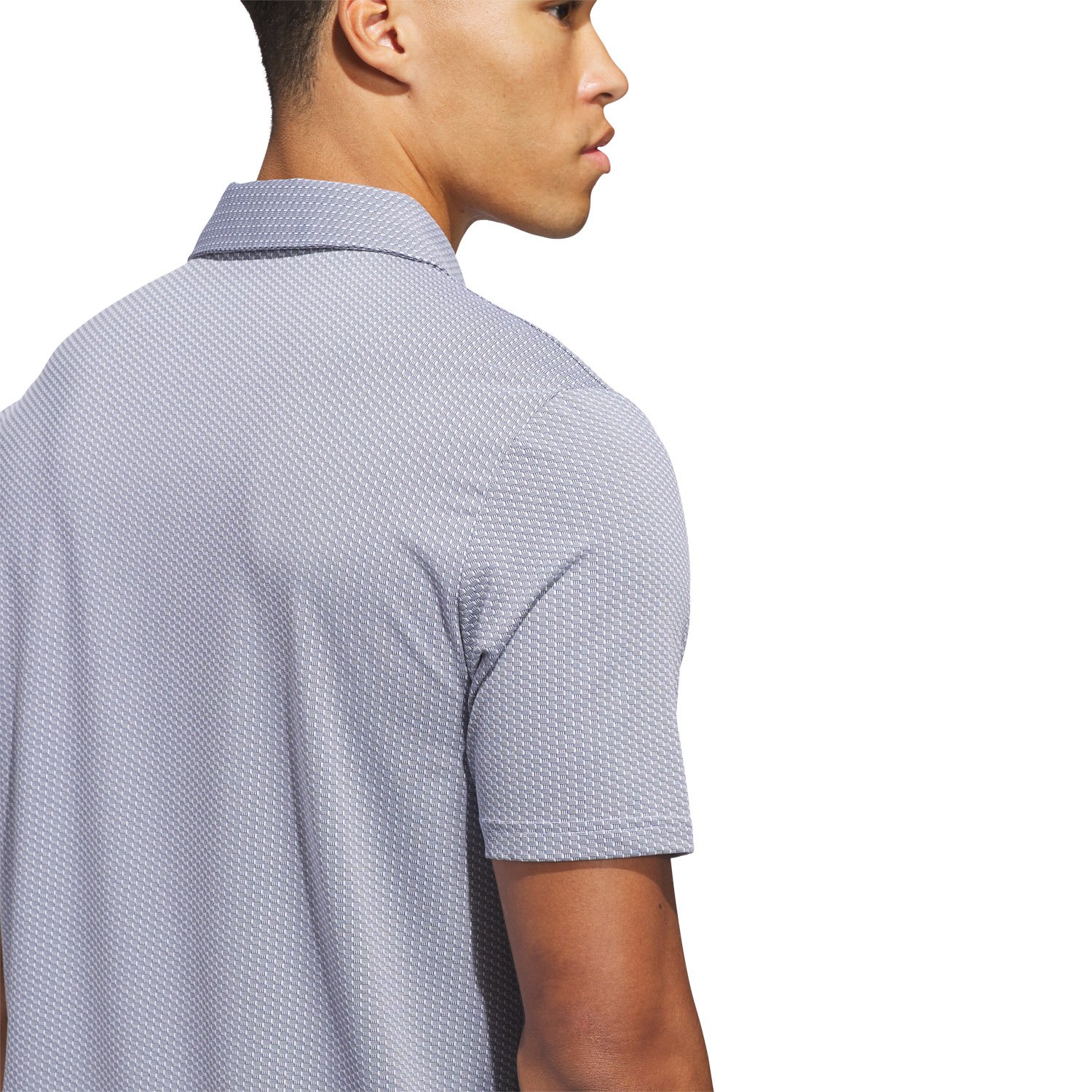 Performance Textured Polo Valkoinen Sininen Adidas