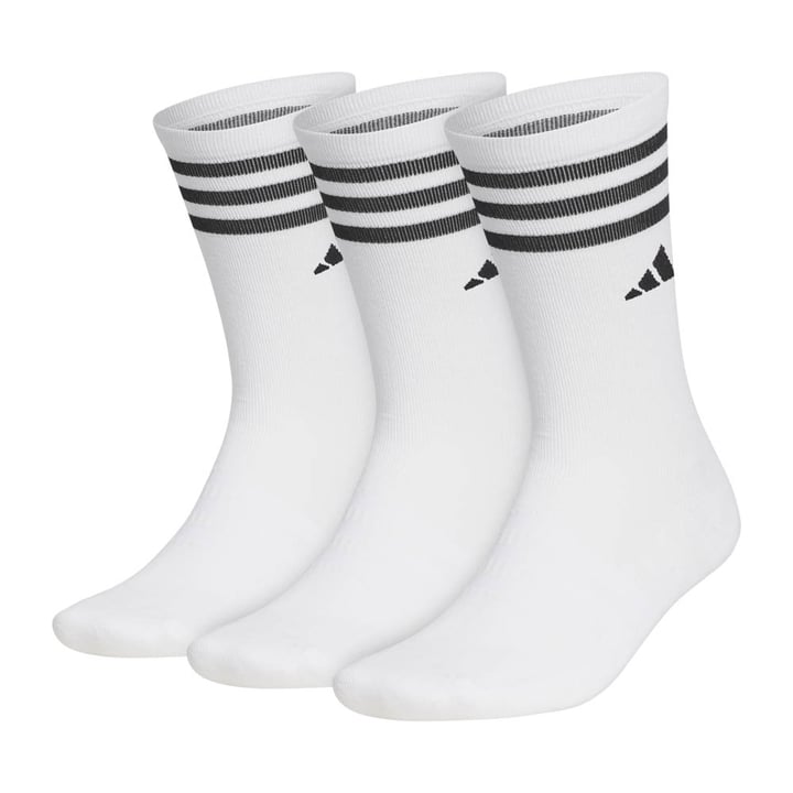 3 Pk Crew Hvit Adidas