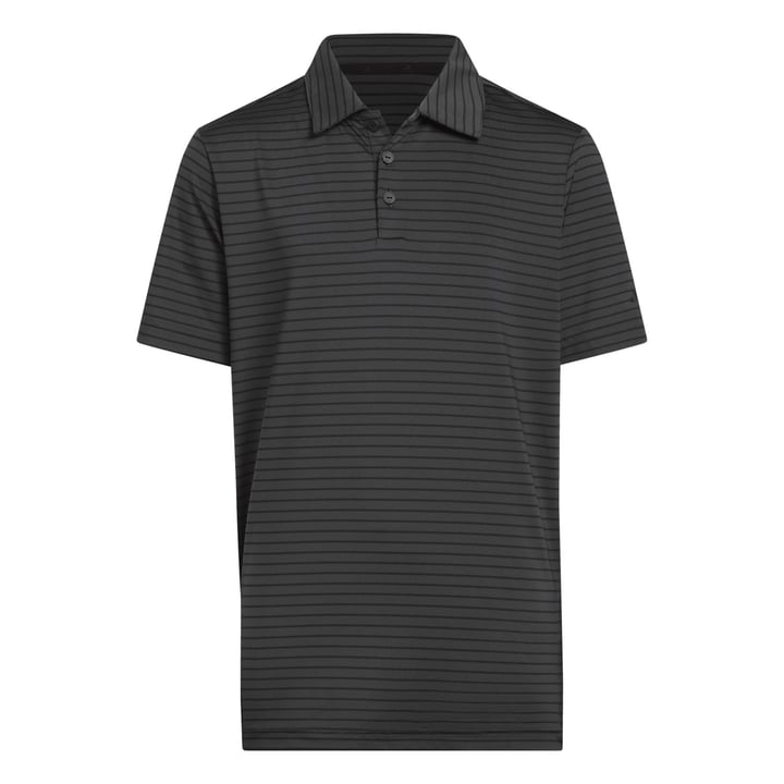 Boys Striped Polo Svart Adidas