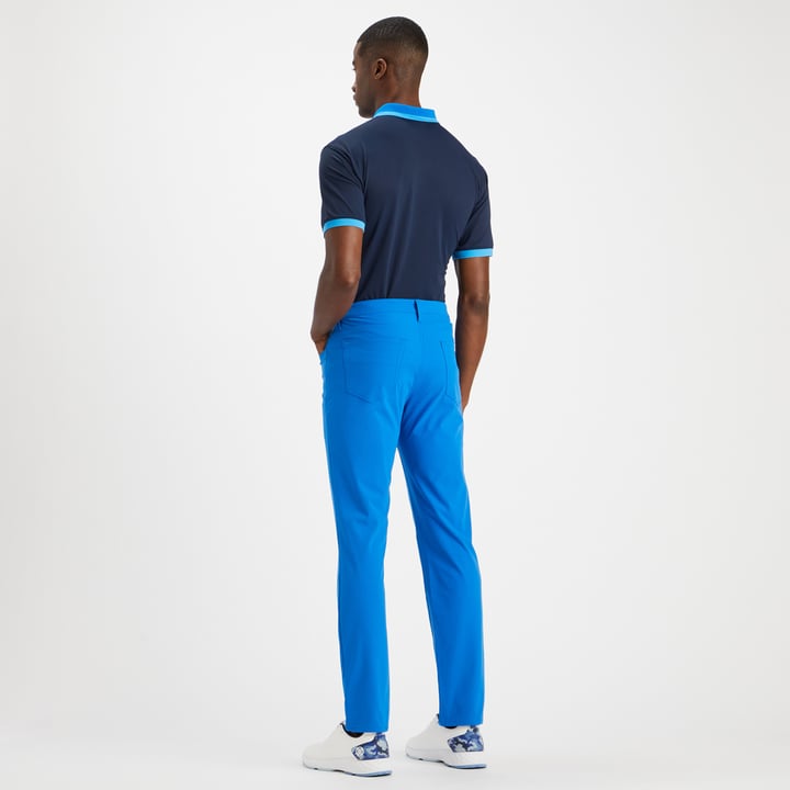 Logo 1/4 Zip Polo Blau G/Fore