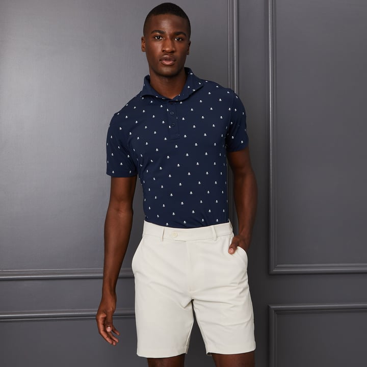 Skull & T´s Ice Nylon Polo Blå G/Fore