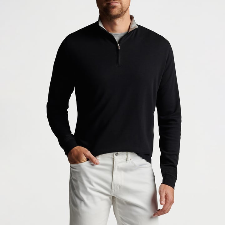 Crown Comfort Pullover Schwarz Peter Millar Crown Comfort Pullover Schwarz Peter Millar