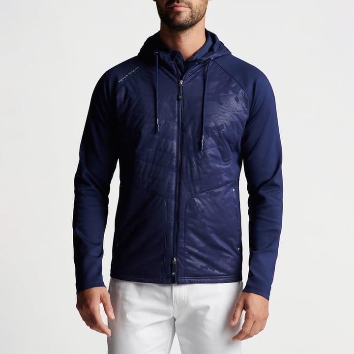 Merge Hybrid Hooded Blau Peter Millar