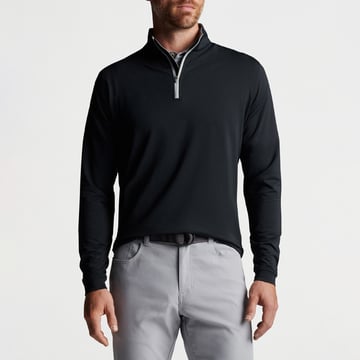 Perth Performance Quarter-Zip Schwarz Peter Millar