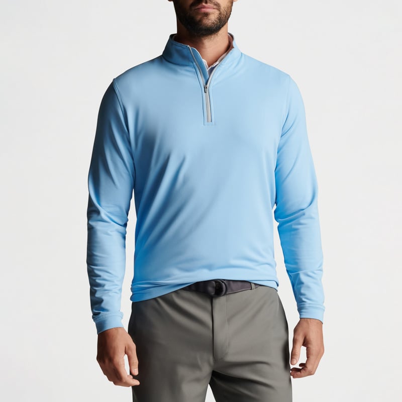Perth Performance Quarter-Zip Bleu Peter Millar