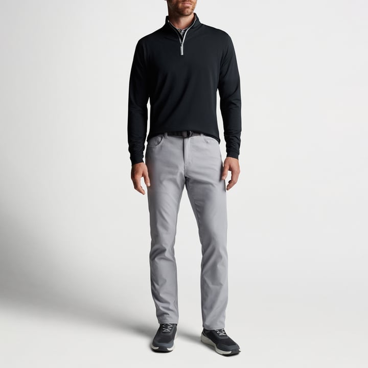 Perth Performance Quarter-Zip Svart Peter Millar