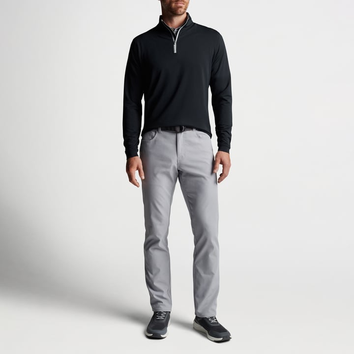 Perth Performance Quarter-Zip Svart Peter Millar Perth Performance Quarter-Zip Svart Peter Millar