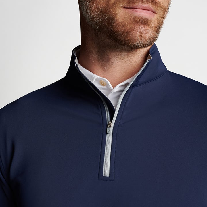 Perth Performance Quarter-Zip Blau Peter Millar