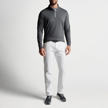 Perth Performance Quarter-Zip Grau Peter Millar