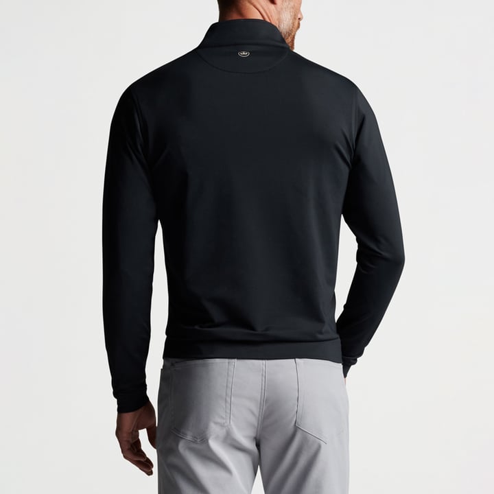Perth Performance Quarter-Zip Svart Peter Millar Perth Performance Quarter-Zip Svart Peter Millar