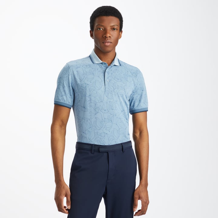 Outline Iris Tech Pique Blå G/Fore Outline Iris Tech Pique Blå G/Fore