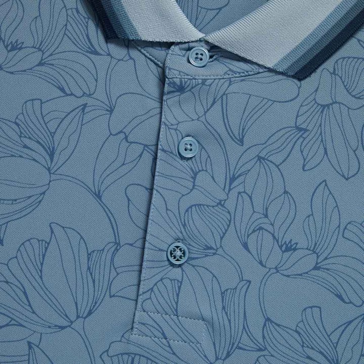 Outline Iris Tech Pique Blå G/Fore Outline Iris Tech Pique Blå G/Fore