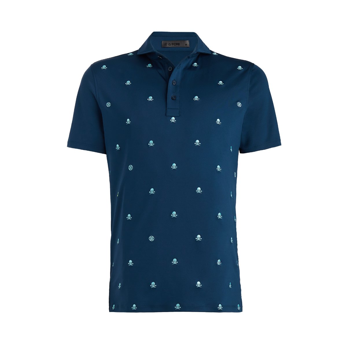Embroidered Tech Jersey Blau