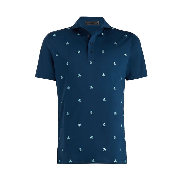 Embroidered Tech Jersey Blau G/Fore