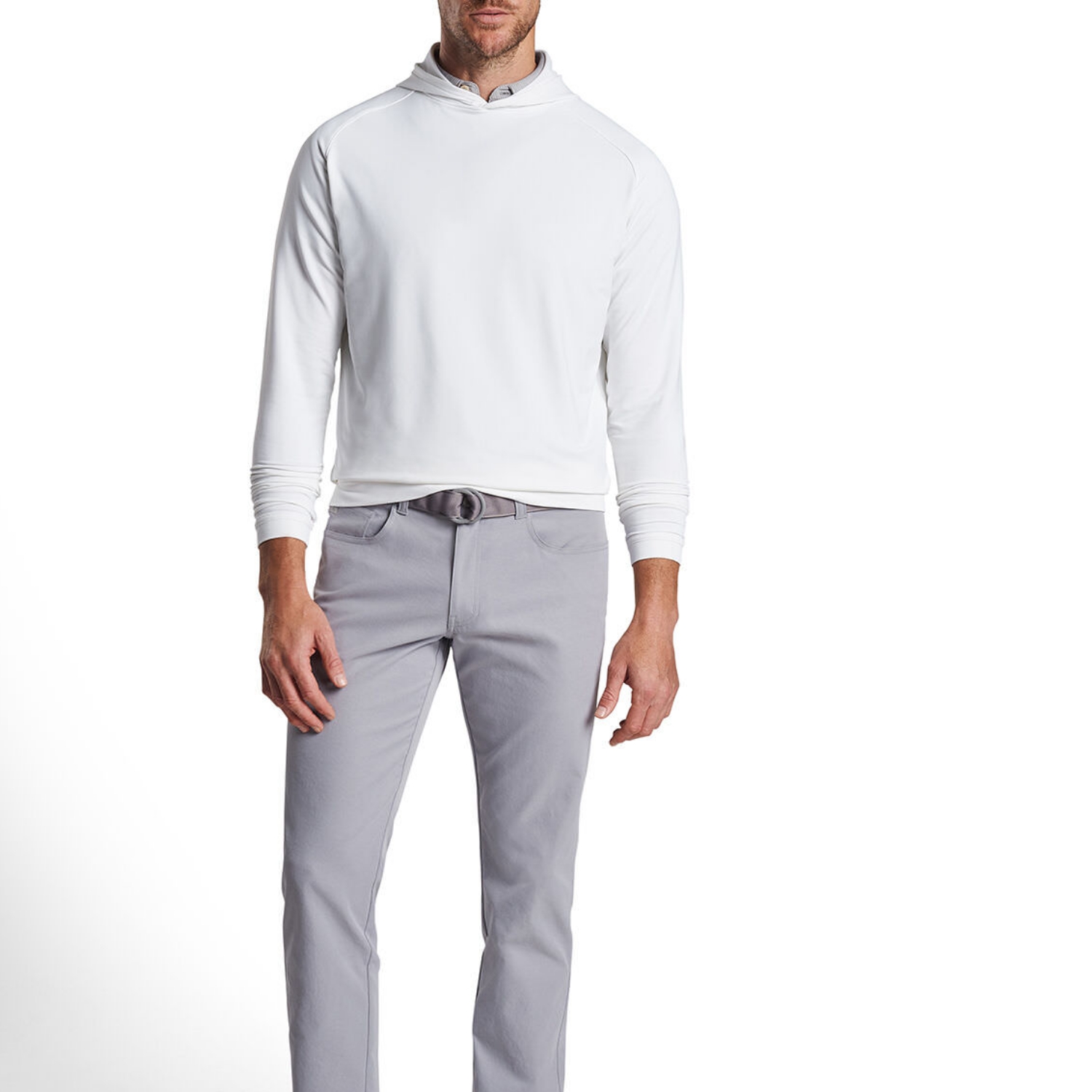 Pine Performance Hood Vit Peter Millar