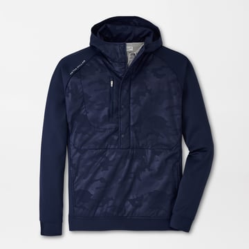 Persuit Half Snap Hoodie Blue Peter Millar