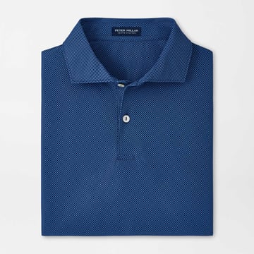Checkers Performance Mesh Polo Blue Peter Millar