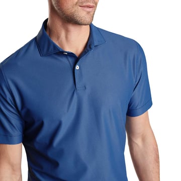 Checkers Performance Mesh Polo Blue Peter Millar