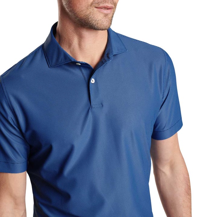 Checkers Performance Mesh Polo Blue Peter Millar