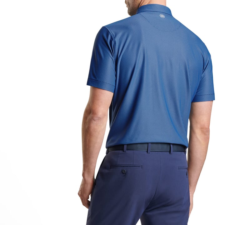 Checkers Performance Mesh Polo Blue Peter Millar