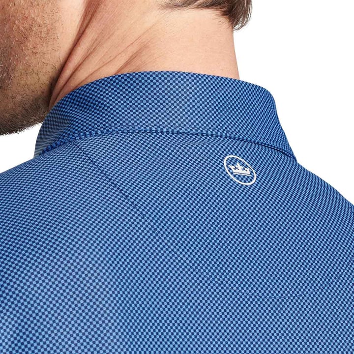 Checkers Performance Mesh Polo Blue Peter Millar