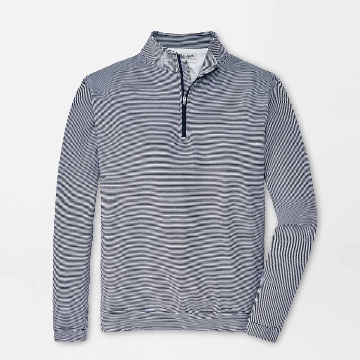 Perth Mini Stripe 1/4 Zip Blå Vit Peter Millar Perth Mini Stripe 1/4 Zip Blå Vit Peter Millar