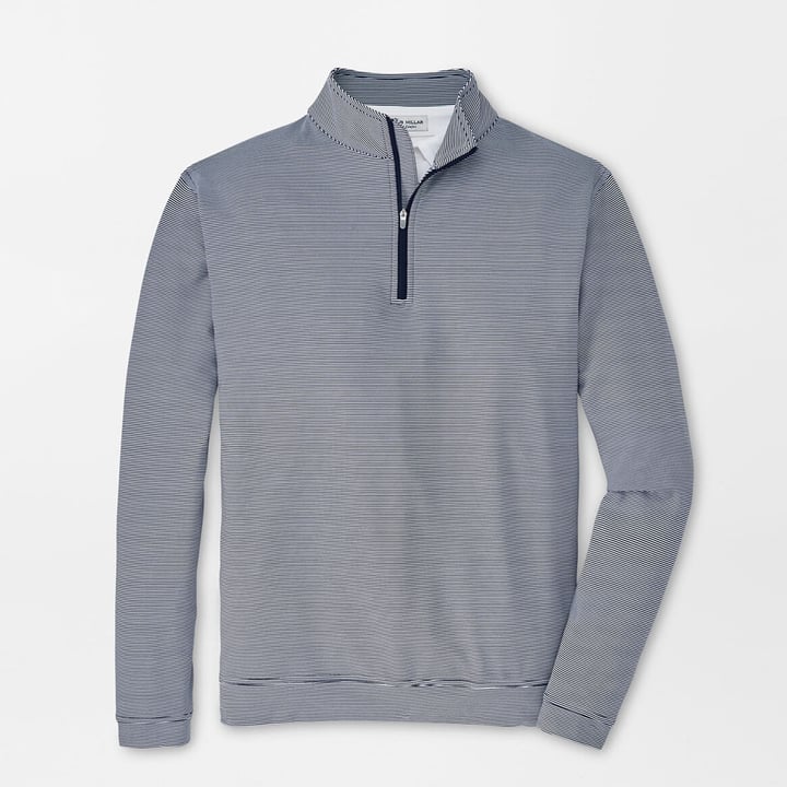 Perth Mini Stripe 1/4 Zip Blau Weiß Peter Millar Perth Mini Stripe 1/4 Zip Blau Weiß Peter Millar