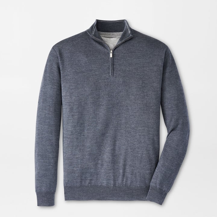 Autumn Crest Quarter-Zip Grau Peter Millar Autumn Crest Quarter-Zip Grau Peter Millar
